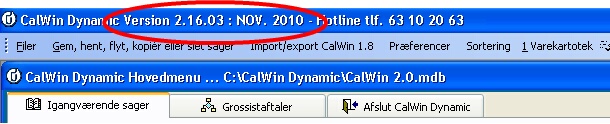 CalWin version